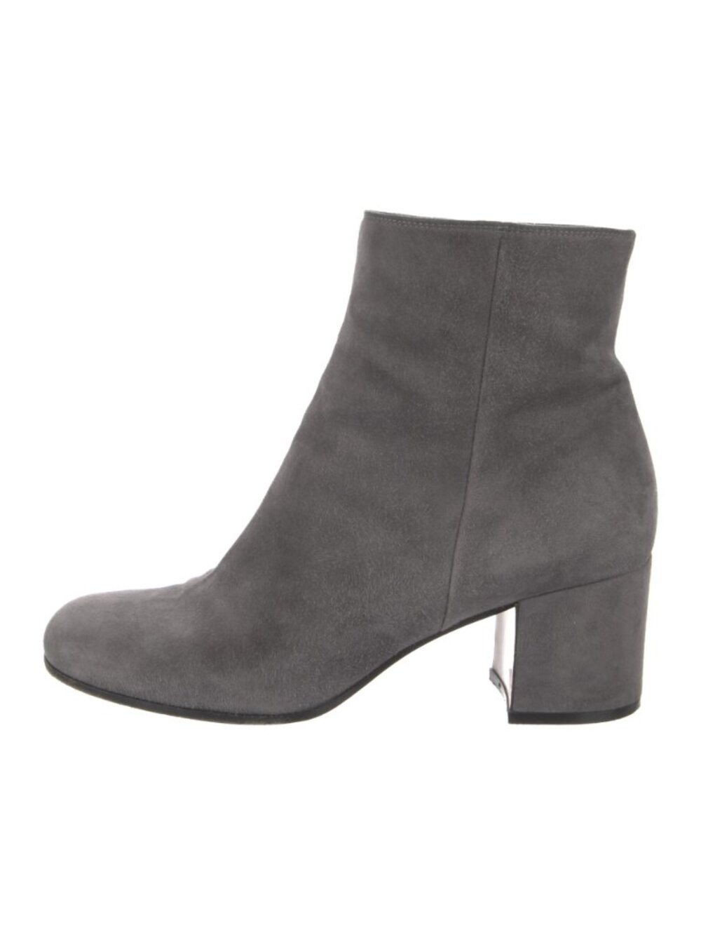 Gianvito Rossi gray suede ankle boots 36.5 resoled